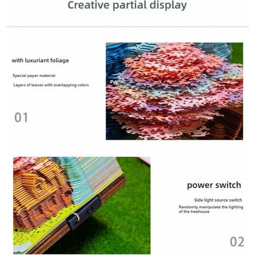 Εβδομαδιαίο Ημερολόγιο 3D Tear Away Art 2025 με LED Light 2