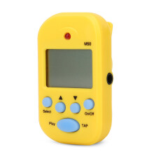 Portable M50 Metronome Yellow with Tempo Tap and Dual Output