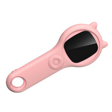 Microscopio per studenti rosa con schermo da 2 pollici, batteria da 400 mAh, ingrandimento 500x