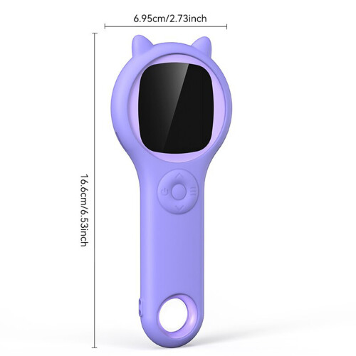 Microscopio per studenti con schermo da 2 pollici, ingrandimento 500x, viola, USB 1