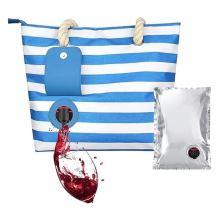 Wein-Tragetasche, Strand-Weinkühltasche, Geldbörse als Reisegeschenk