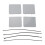 4PCS Side Skirt Rocker Panel Plug Caps 2106987030 for E320 E430 2