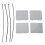 4PCS Side Skirt Rocker Panel Plug Caps 2106987030 for E320 E430 15