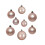 30 Blush Pink Christmas Tree Baubles Shatterproof 6