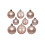 30 Blush Pink Christmas Tree Baubles Shatterproof 3