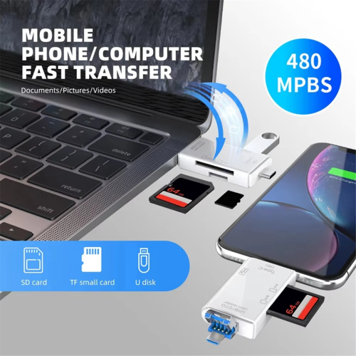 OTG SD TF Type C Micro-Sd Card Reader Type C to Usb Otg Adapter B 2