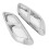 1 paire de capuchons argentés pour CLE C236 AMG‑Line 4