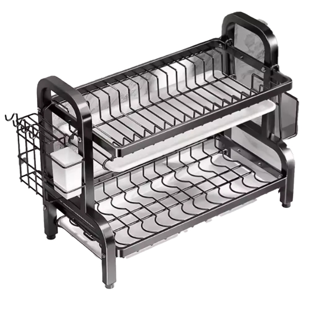 Dish Drying Rack with Utensil Holder, Cutting Board Holder-image-OPC-PJCXP5F-NEW
