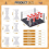 Chess Piece DIY Kit Include 1 Chess Piece Holder and 16 Chess Molds 3