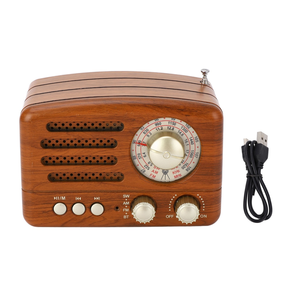 Retro Bluetooth Speaker Wireless Great Sound Quality Am Fm Radio 4713699839856
