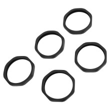 Set di 5 anelli rotondi in silicone antiscivolo per microfono