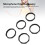 Set di 5 anelli rotondi in silicone antiscivolo per microfono 7