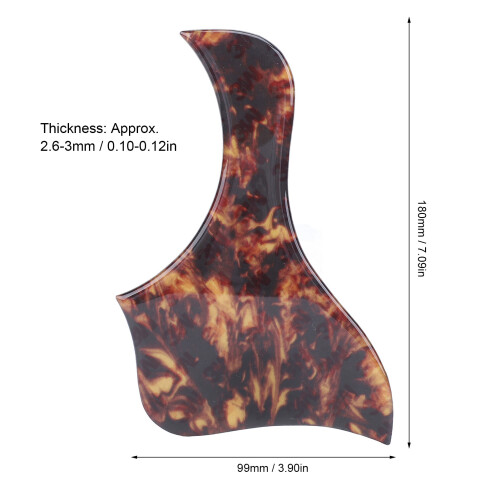 Akustik-Pickguard PVC selbstklebend kratzfest 1