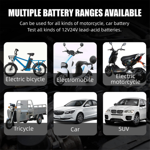 Car Battery Tester 12V 24V System Detect Auto Battery Analyzer 2
