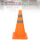 4Pcs 45cm Reflective Foldable Traffic Cones Waterproof Oxford Safety 4