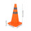 4Pcs 45cm Reflective Foldable Traffic Cones Waterproof Oxford Safety 2
