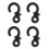 Archery Enhancer: 4Pcs Black Rubber Bow String Dampers for Compound 13