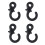 Archery Enhancer: 4Pcs Black Rubber Bow String Dampers for Compound 15