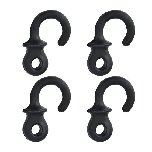 Archery Enhancer: 4Pcs Black Rubber Bow String Dampers for Compound