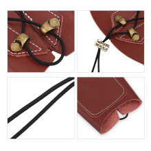 Durable Adjustable Brown Archery Arm Guard for Hunting and Shooting