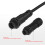 E7 5 piezas 4 pines IP67 7/16-28UNS Cable con conector 4