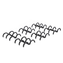Kammrückenbindung 16 mm 3-Ring A4 120 Blatt Schwarz