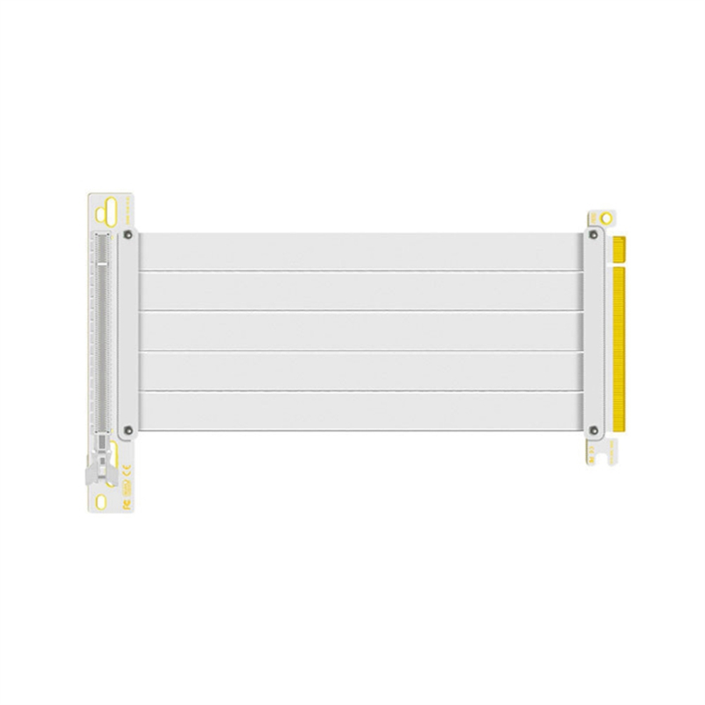 Pci-E 4.0 X16 Riser Cable 90 Mounting Gpu Extension Cord White 4713699893940