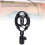 Soporte de choque universal para micrófono de ABS negro 42-46mm 6