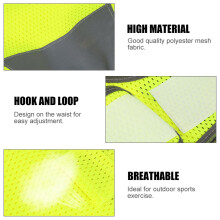 Adjustable Reflective Safety Vest for Hiking Cycling & Jogging