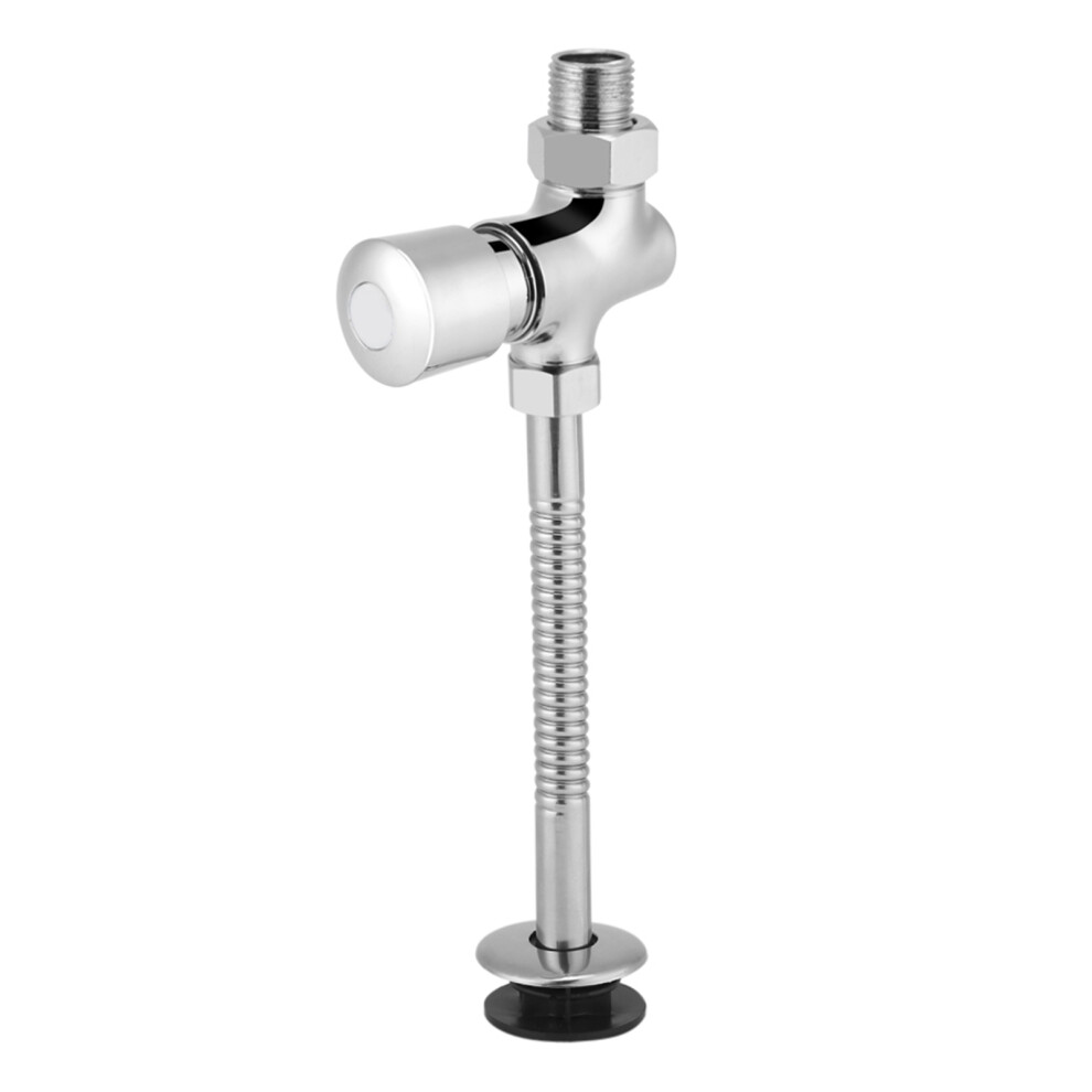 Manual Copper Urinal Flush Valve, 0.8 Mpa, 1/2 Inch, Chrome Finish 9301334419171