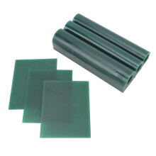 Kit de cera para moldes de joyería, 6 piezas, verde, anillo y tubo duros para tallar y fundir.