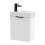 Balterley White 400mm Wall Hung Cloakroom Vanity Basin Unit with Black Handle Compact Bathroom Storage 2