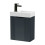 Balterley Dark Grey 400mm Wall Hung Cloakroom Vanity Basin Unit with Black Handle Compact Bathroom Storage 2