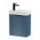 Balterley Blue 400mm Wall Hung Cloakroom Vanity Basin Unit with Black Handle Compact Bathroom Storage 1