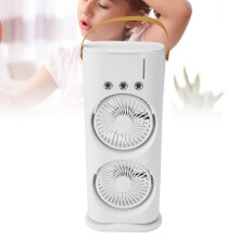 Ventilatore nebulizzante USB da 1200 mAh, oscillante, con 3 fori