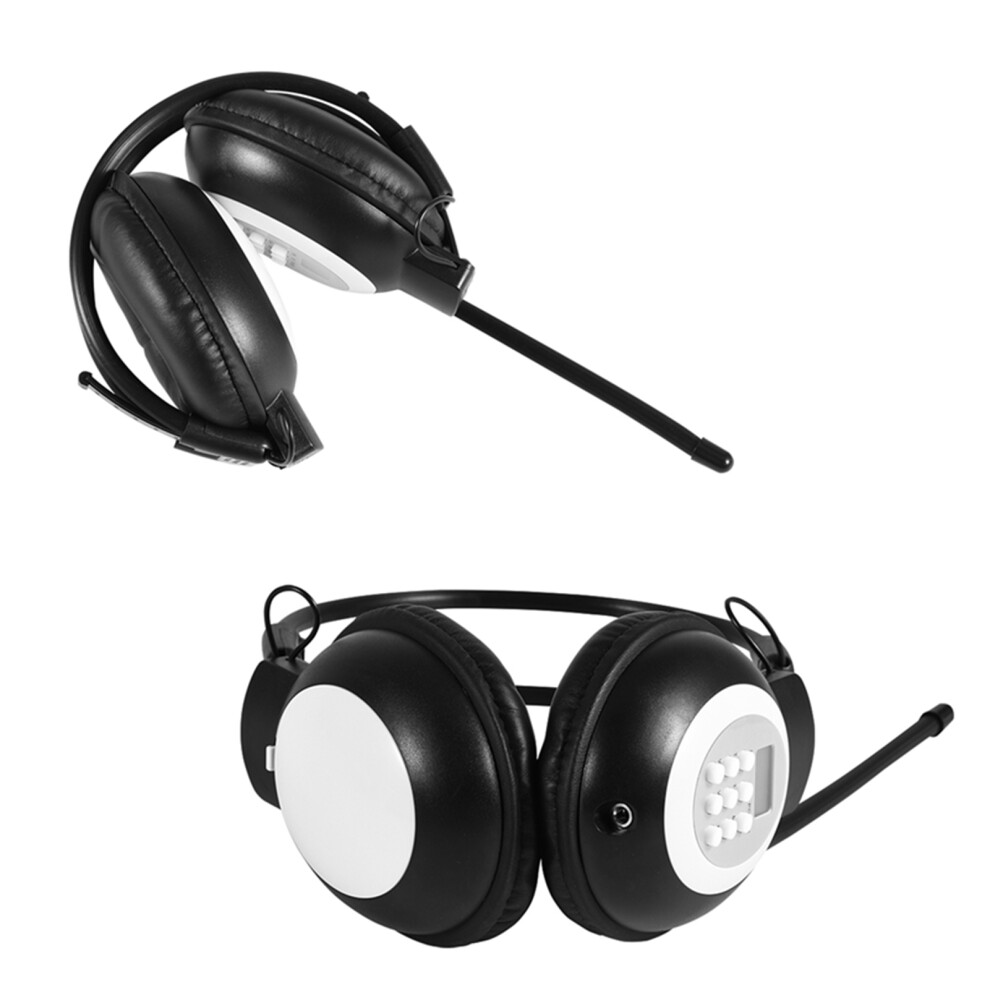 Lcd Noise Cancelling Headphones: Fm Radio Foldable Dual Mode 4051334424211