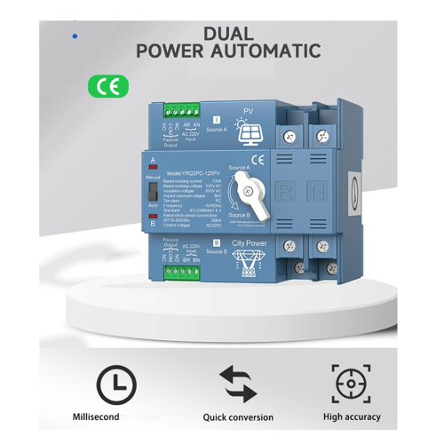 ATS Dual Power Automatic Transfer Switch Inverter solare, D 2