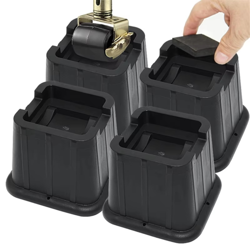 Elevadores de cama resistentes, ajustáveis, para móveis, conjunto de 8 1
