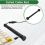 Coiled Keyboard Cable Protection Rod Coiled Keyboard Cable Black 5