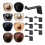 2.8In Hat Hooks for Wall - (8 Pack) Cowboy Hat Rack,Cap Holder, Black 2