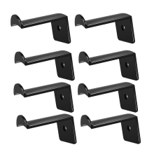 Ganchos para chapéu de 2,8 pol. para parede - (pacote com 8) cabideiro para chapéu de cowboy, suporte para boné, preto