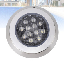 Luce subacquea per piscina 3000K 24V 12W Ø215mm calda