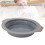 Graue Silikon-Faltbackform, rund, Ø 22 cm 4