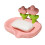 Portasapone ABS Fiore Rosa 3.2oz Drenaggio 12