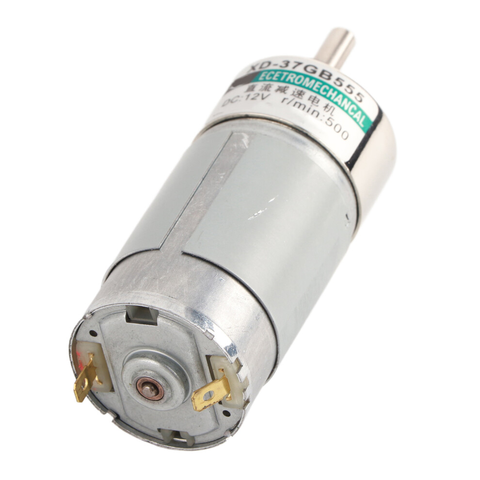 1Pcs Dc12v 15W 500Rpm 37Gb555 Micro Geared Motor 8431334428796