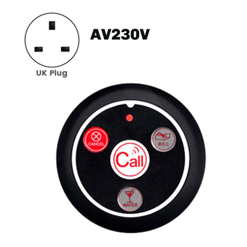 Cafe Waiter Service Buzzer 15 Table Call Button Transmitter UK Plug 2