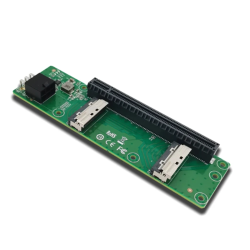 2x MCIO x8 σε υποδοχή PCIe5.0 x16 Riser XIC 0516PE