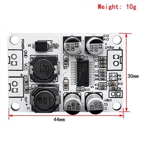TPA3110 Amplifier Board, 30W Mono Digital Amplifier Module 2