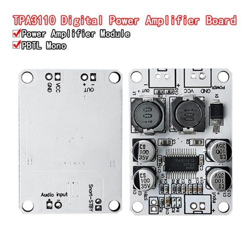 TPA3110 Amplifier Board, 30W Mono Digital Amplifier Module 1