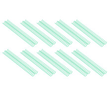 10 pièces, dosses de reliure à 30 anneaux de 19 mm, 28 cm, 150 feuilles, vert